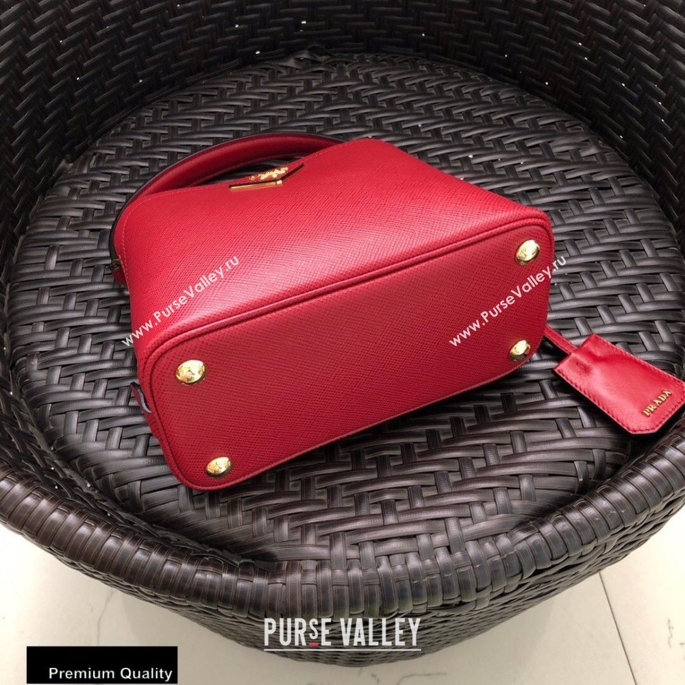 Prada Micro Saffiano Leather Matinee Bag 1BA286 Red 2020 (gongyifang-20110617)