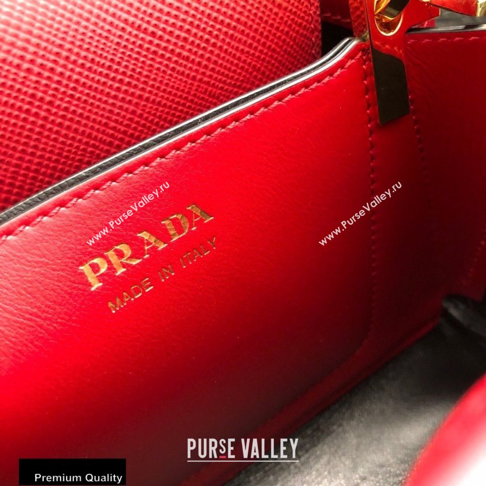 Prada Micro Saffiano Leather Matinee Bag 1BA286 Red 2020 (gongyifang-20110617)