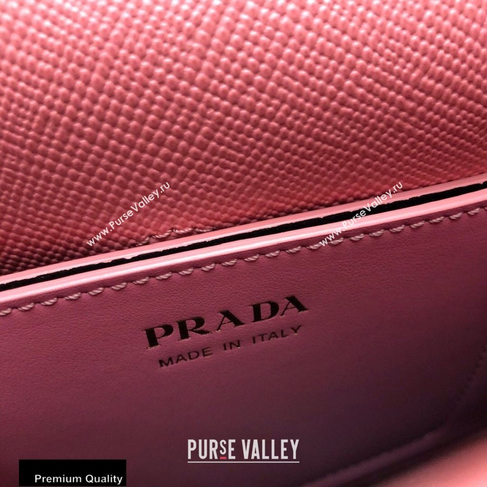 Prada Micro Saffiano Leather Matinee Bag 1BA286 Pink 2020 (gongyifang-20110618)