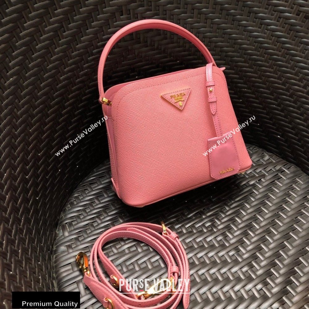 Prada Micro Saffiano Leather Matinee Bag 1BA286 Pink 2020 (gongyifang-20110618)