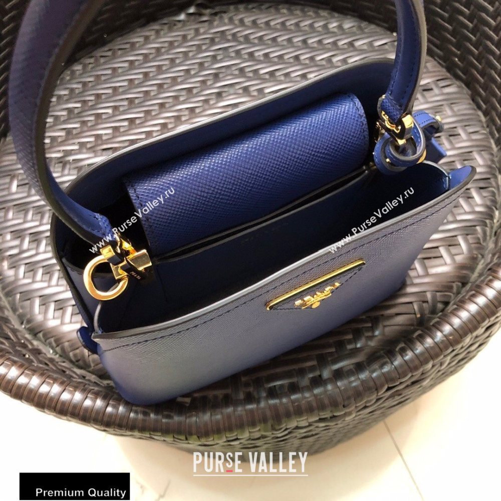 Prada Micro Saffiano Leather Matinee Bag 1BA286 Blue 2020 (gongyifang-20110616)