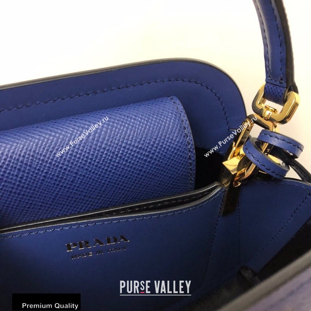 Prada Micro Saffiano Leather Matinee Bag 1BA286 Blue 2020 (gongyifang-20110616)