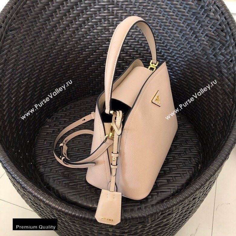 Prada Medium Saffiano Leather Matinee Bag 1BA282 Beige 2020 (gongyifang-20110614)