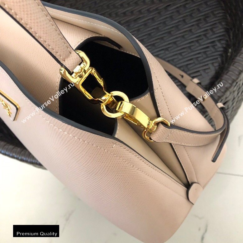 Prada Medium Saffiano Leather Matinee Bag 1BA282 Beige 2020 (gongyifang-20110614)