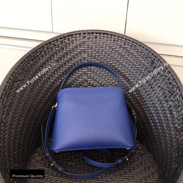 Prada Medium Saffiano Leather Matinee Bag 1BA282 Blue 2020 (gongyifang-20110611)
