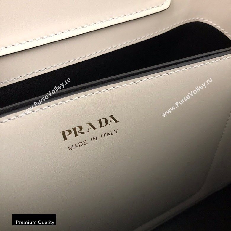 Prada Medium Saffiano Leather Matinee Bag 1BA282 White 2020 (gongyifang-20110610)
