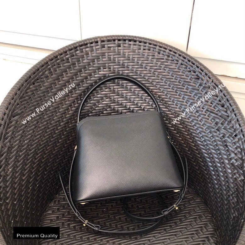 Prada Medium Saffiano Leather Matinee Bag 1BA282 Black 2020 (gongyifang-20110607)