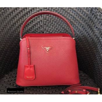 Prada Medium Saffiano Leather Matinee Bag 1BA282 Red 2020 (gongyifang-20110608)