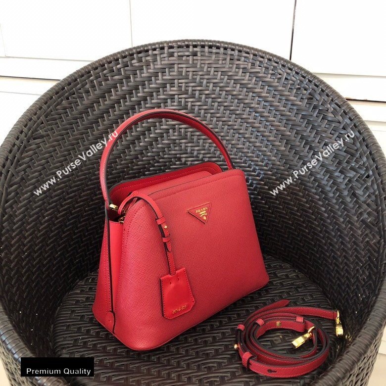 Prada Medium Saffiano Leather Matinee Bag 1BA282 Red 2020 (gongyifang-20110608)