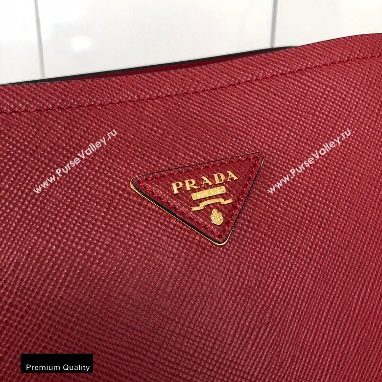Prada Medium Saffiano Leather Matinee Bag 1BA282 Red 2020 (gongyifang-20110608)