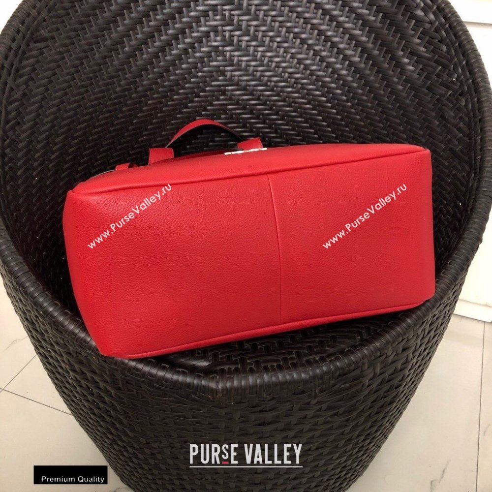 Prada Soft Leather Tote Bag with Drawstring Closure 1BG339 Red 2020 (gongyifang-20110602)