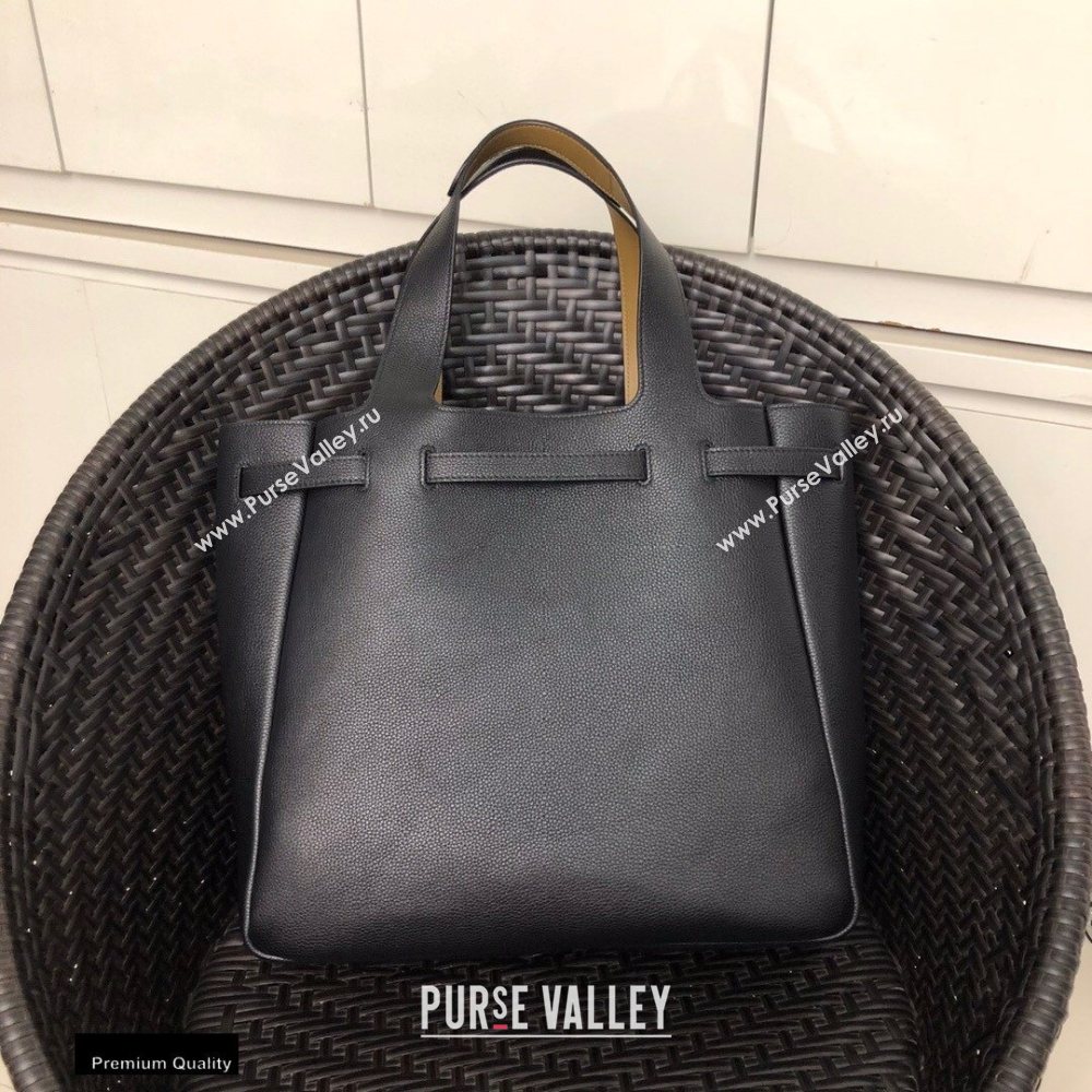 Prada Soft Leather Tote Bag with Drawstring Closure 1BG339 Black 2020 (gongyifang-20110601)