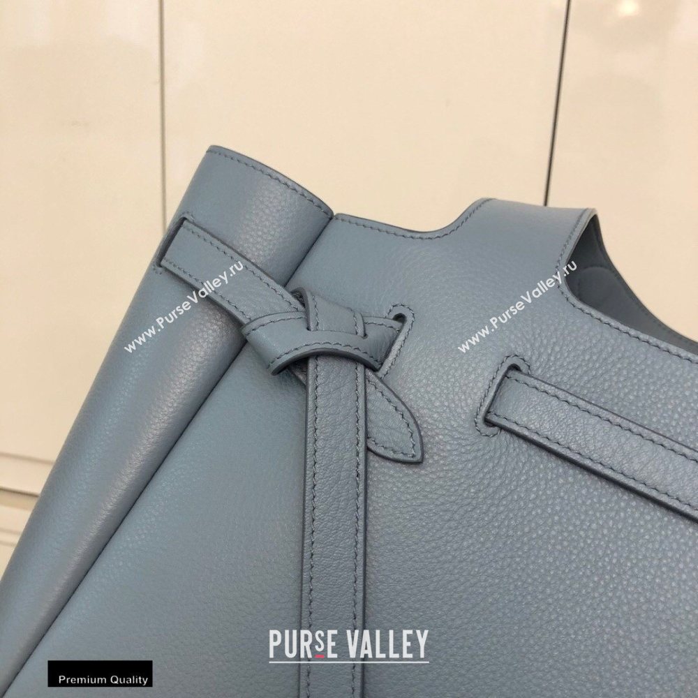 Prada Soft Leather Tote Bag with Drawstring Closure 1BG339 Baby Blue 2020 (gongyifang-20110604)