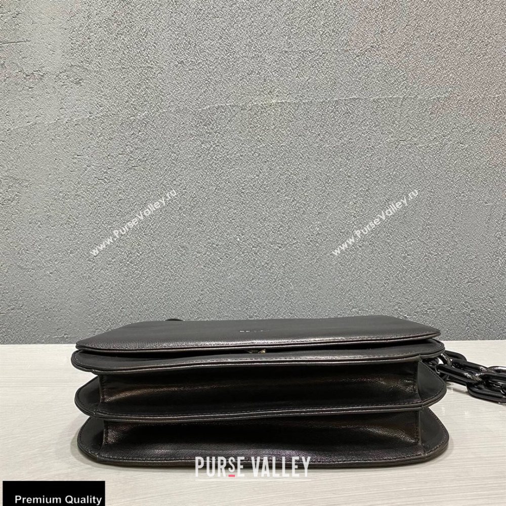 Prada Vintage Chain Shoulder Bag 6671 Leather Black 2020 (weipin-20110601)