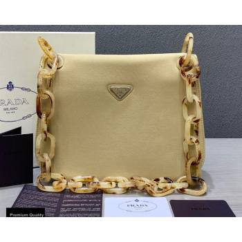 Prada Vintage Chain Shoulder Bag 6671 Fabric Beige 2020 (weipin-20110603)