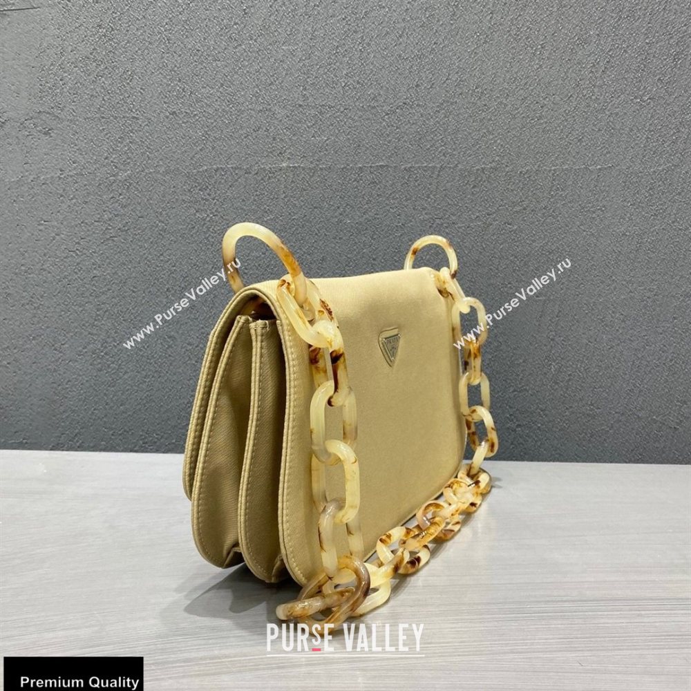 Prada Vintage Chain Shoulder Bag 6690 Fabric Beige 2020 (weipin-20110605)