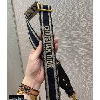 Christian Dior Embroidery Adjustable Shoulder Strap Blue 2020 (vivi-20111126 )