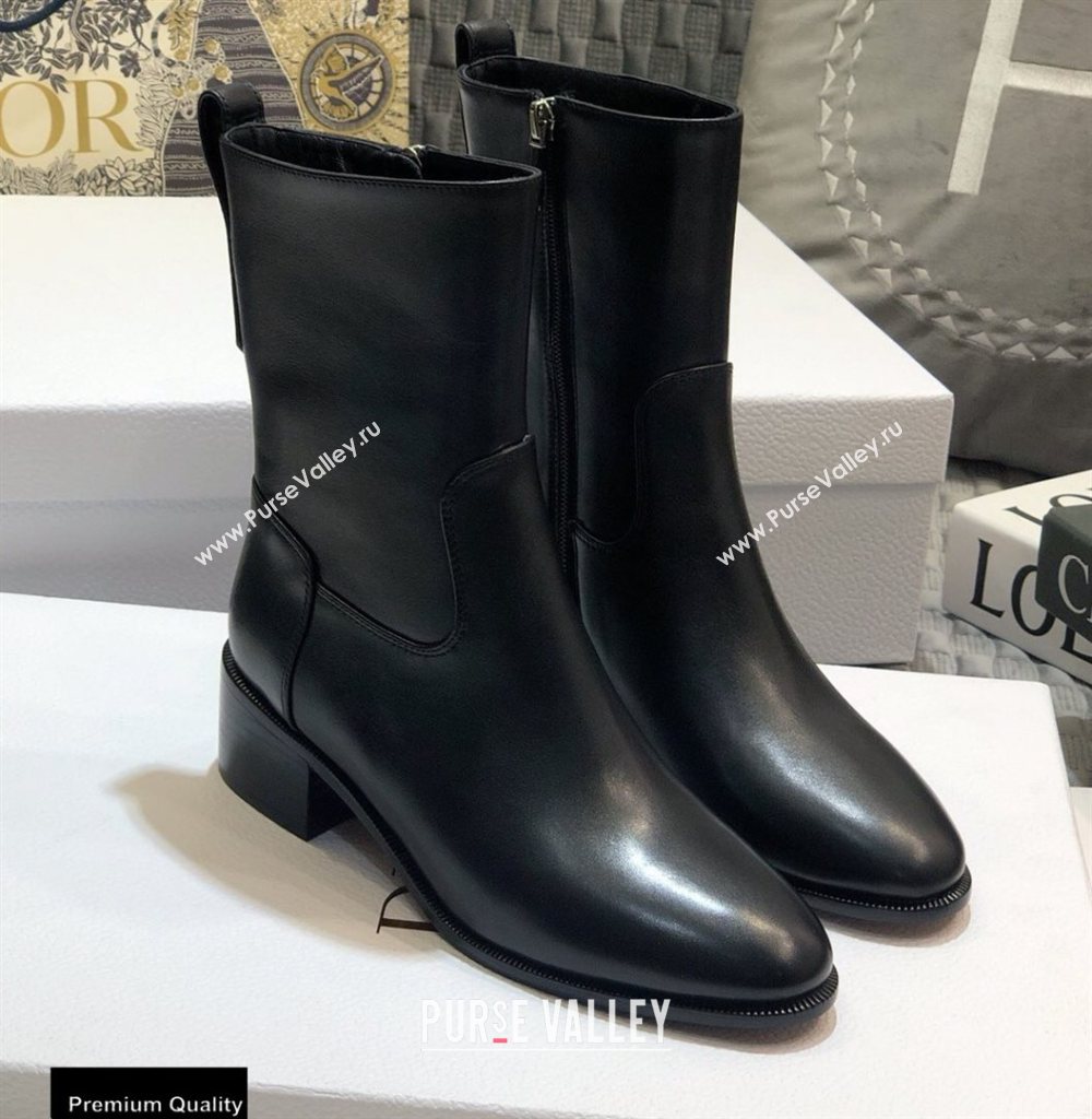 Dior Heel 4.5cm Calfskin Ankle Boots Black 2020 (jincheng-20111602)