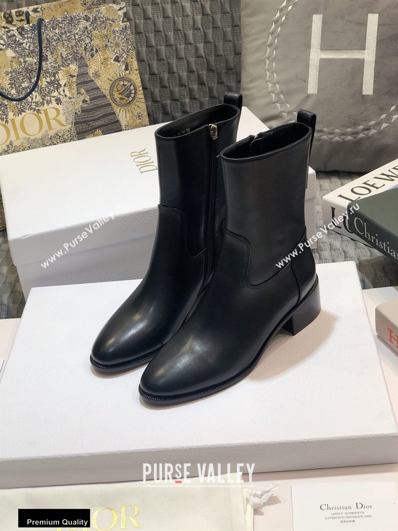 Dior Heel 4.5cm Calfskin Ankle Boots Black 2020 (jincheng-20111602)
