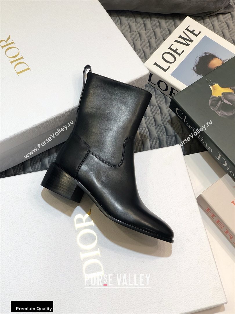 Dior Heel 4.5cm Calfskin Ankle Boots Black 2020 (jincheng-20111602)