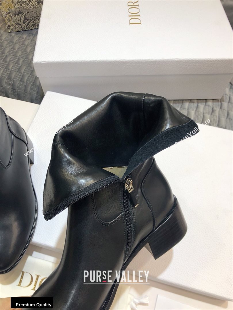 Dior Heel 4.5cm Calfskin Ankle Boots Black 2020 (jincheng-20111602)