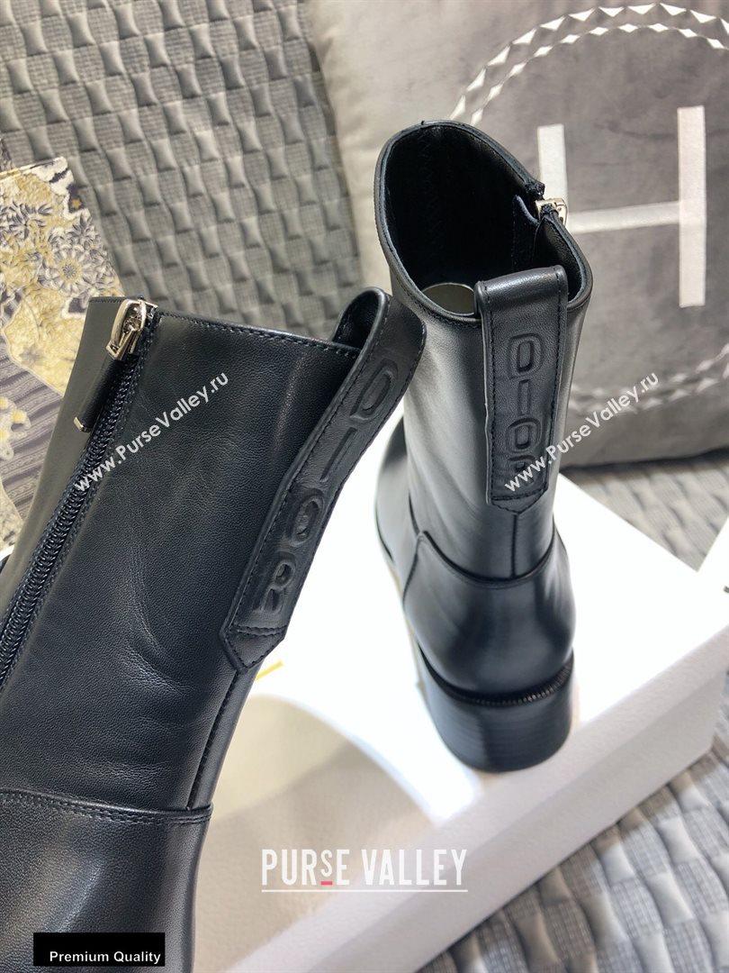 Dior Heel 4.5cm Calfskin Ankle Boots Black 2020 (jincheng-20111602)