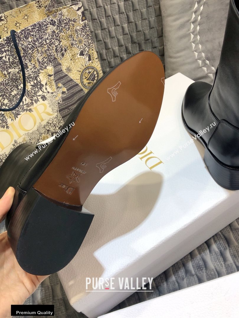 Dior Heel 4.5cm Calfskin Ankle Boots Black 2020 (jincheng-20111602)