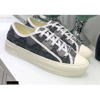 Dior WalknDior Low-Top Sneakers Cannage Embroidered Gray (jincheng-20111706)