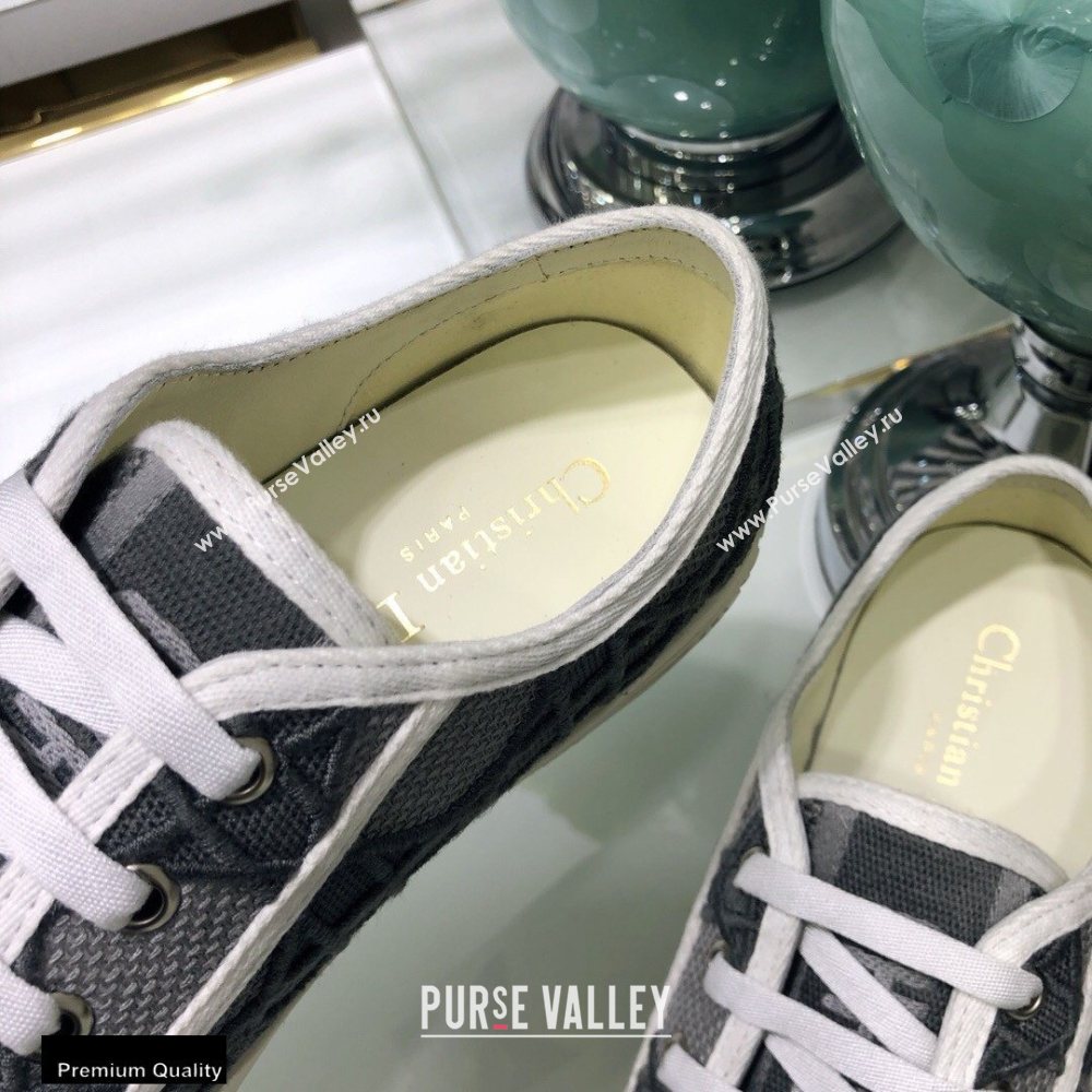 Dior WalknDior Low-Top Sneakers Cannage Embroidered Gray (jincheng-20111706)