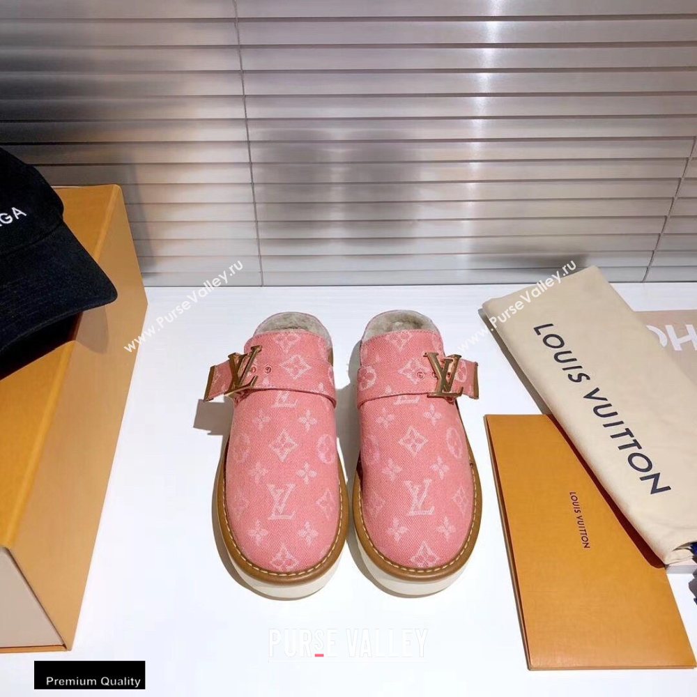 Louis Vuitton Shearling LV Cozy Mules 12 2020 (modeng-20112112)