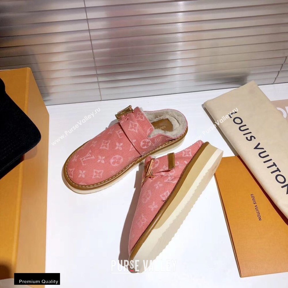 Louis Vuitton Shearling LV Cozy Mules 12 2020 (modeng-20112112)