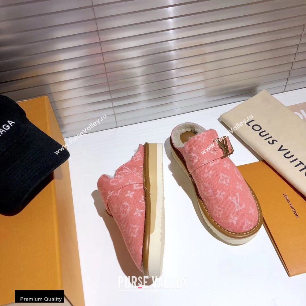 Louis Vuitton Shearling LV Cozy Mules 12 2020 (modeng-20112112)