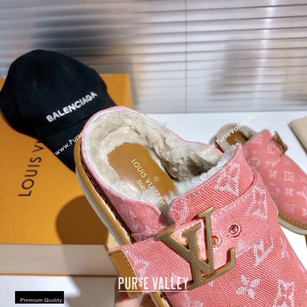 Louis Vuitton Shearling LV Cozy Mules 12 2020 (modeng-20112112)