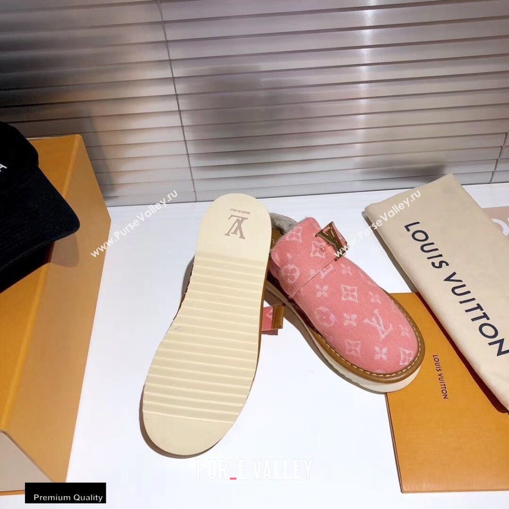 Louis Vuitton Shearling LV Cozy Mules 12 2020 (modeng-20112112)