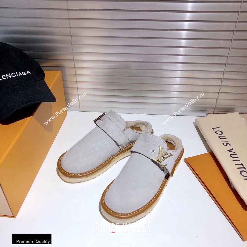 Louis Vuitton Shearling LV Cozy Mules 01 2020 (modeng-20112101)