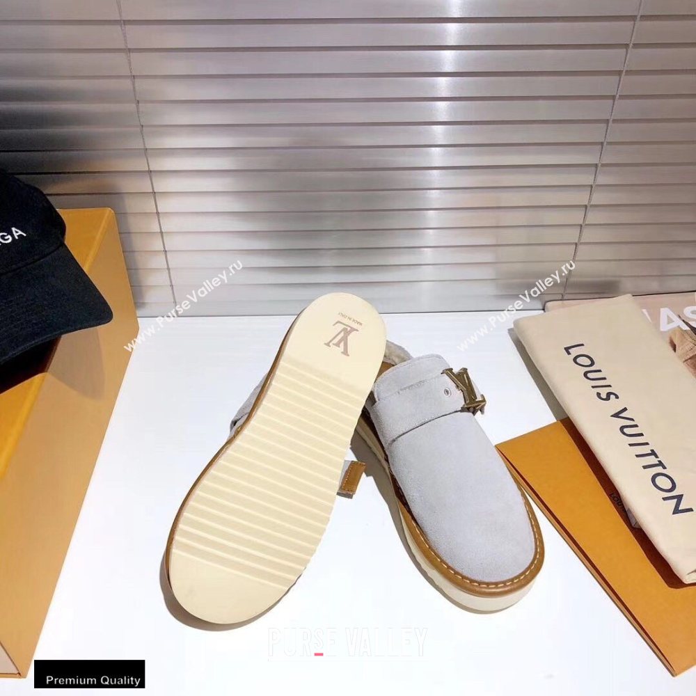 Louis Vuitton Shearling LV Cozy Mules 01 2020 (modeng-20112101)