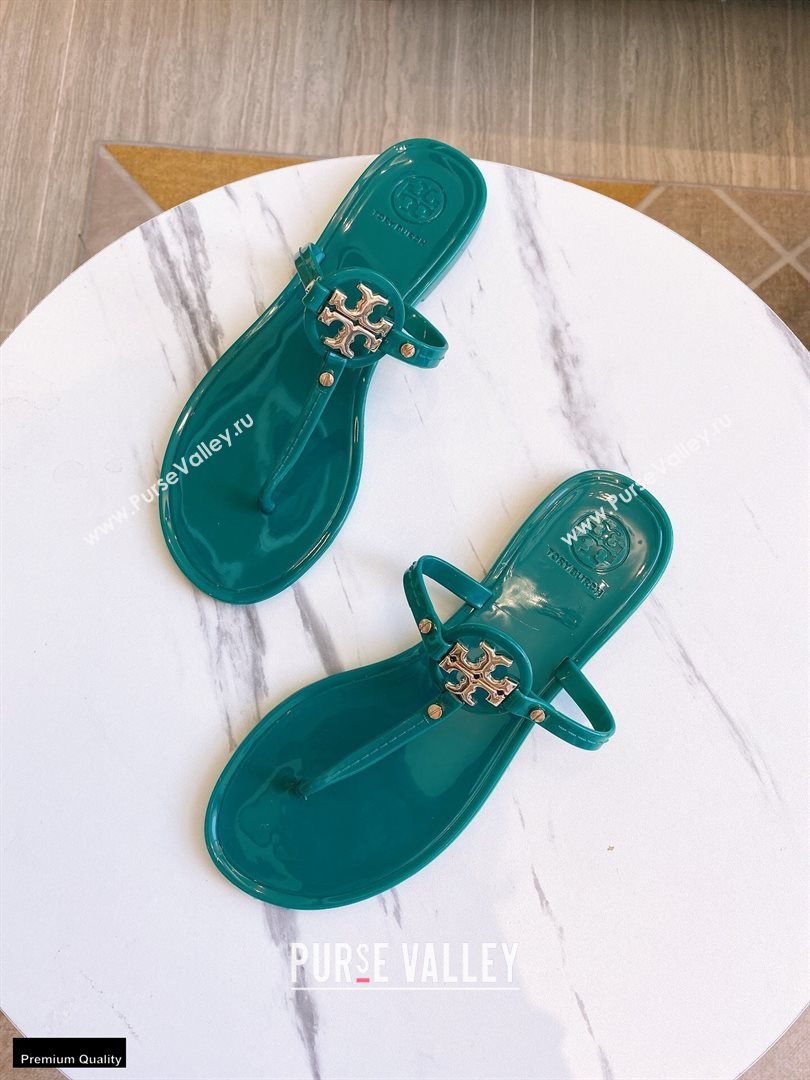 Tory Burch Mini Miller Jelly Thong Sandals Green 2020 (modeng-20112843)