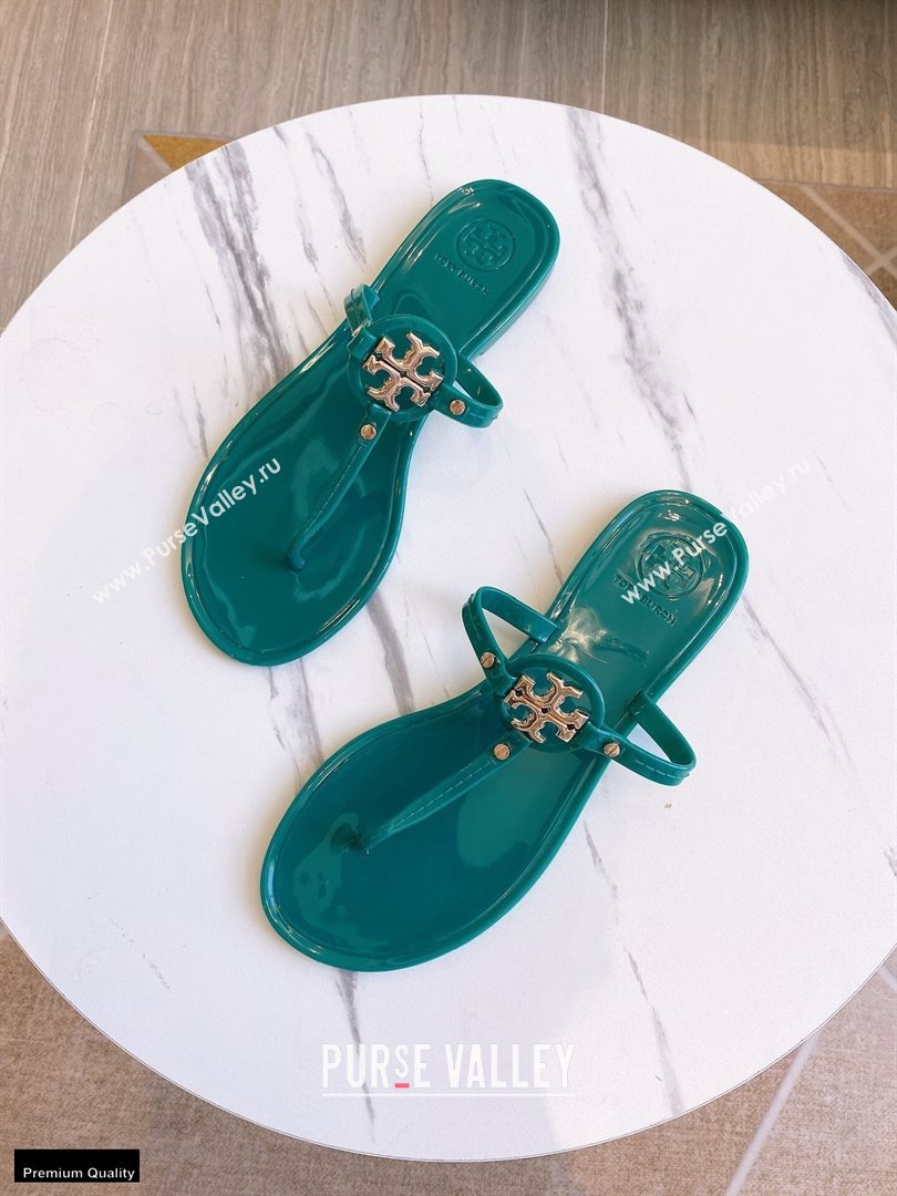 Tory Burch Mini Miller Jelly Thong Sandals Green 2020 (modeng-20112843)