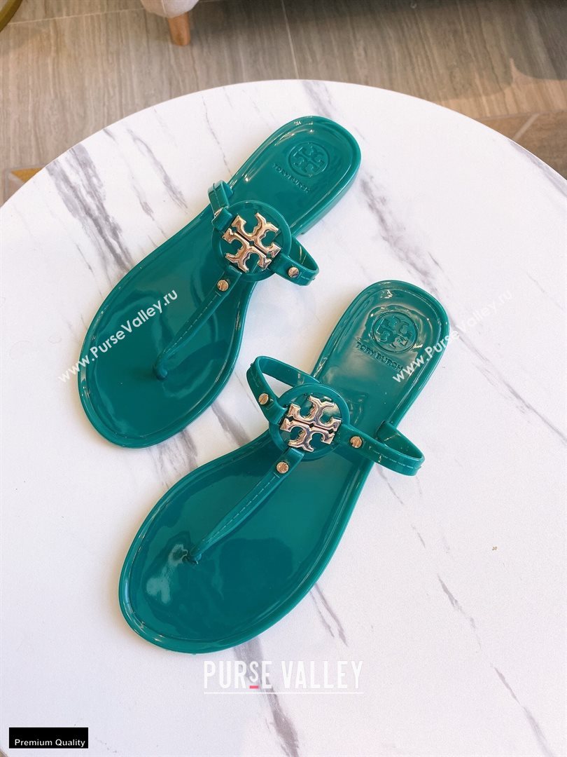 Tory Burch Mini Miller Jelly Thong Sandals Green 2020 (modeng-20112843)