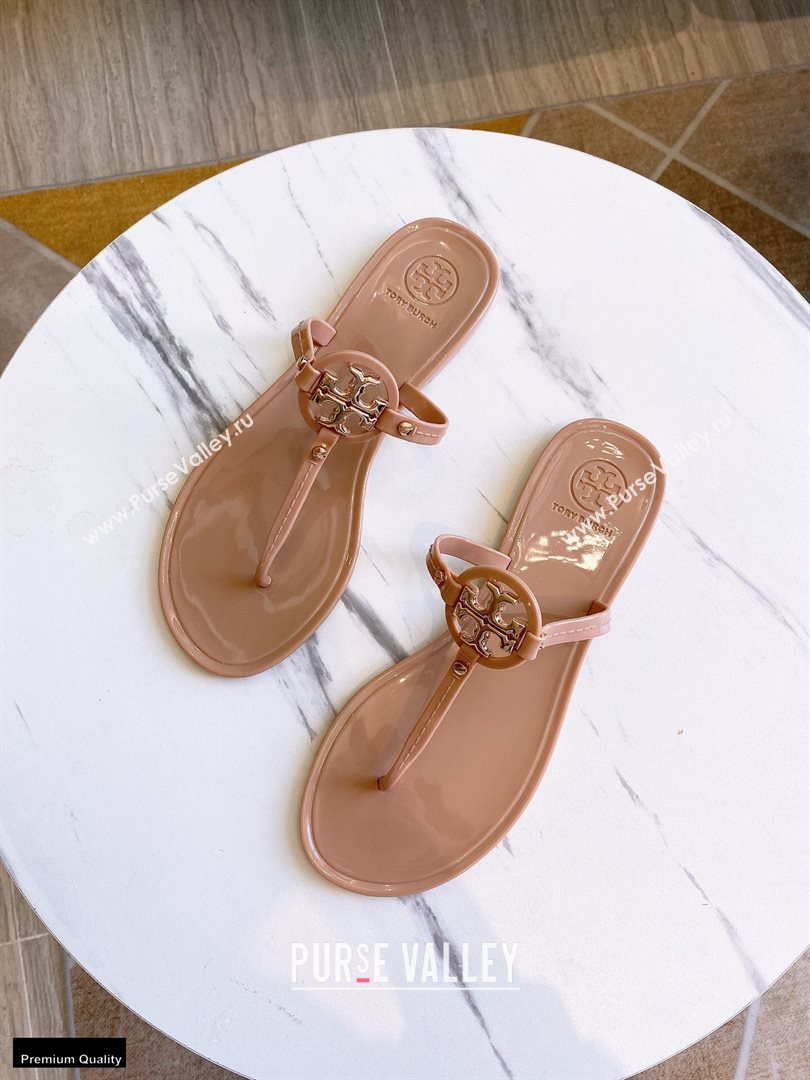 Tory Burch Mini Miller Jelly Thong Sandals Camel 2020 (modeng-20112842)