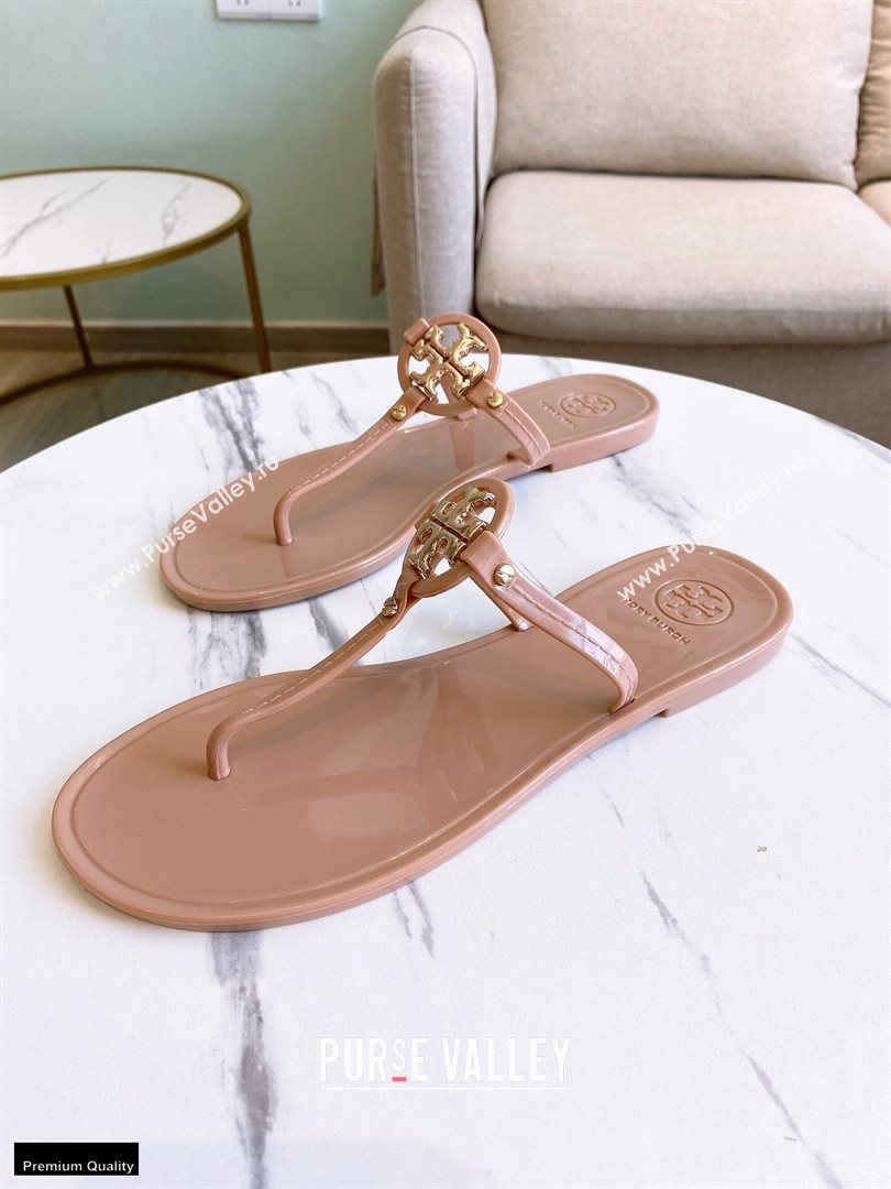 Tory Burch Mini Miller Jelly Thong Sandals Camel 2020 (modeng-20112842)