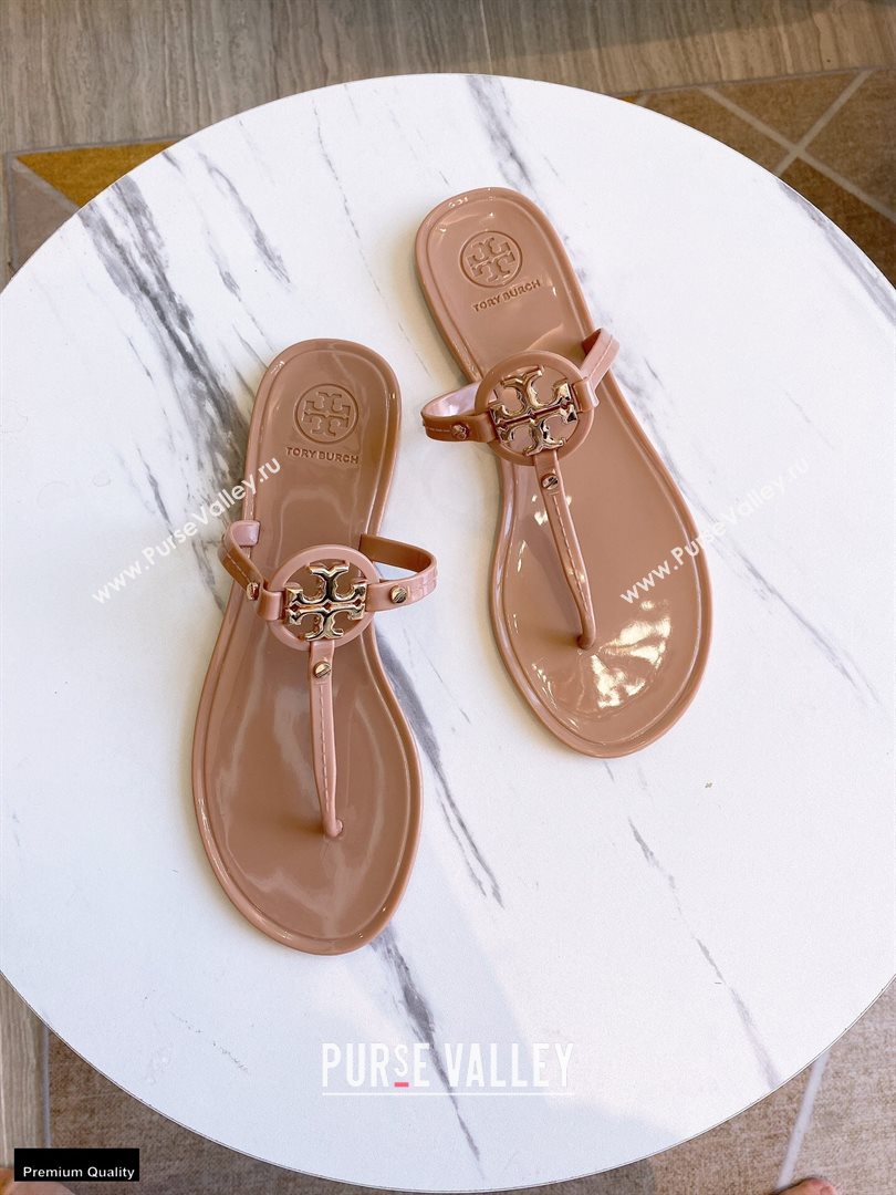 Tory Burch Mini Miller Jelly Thong Sandals Camel 2020 (modeng-20112842)