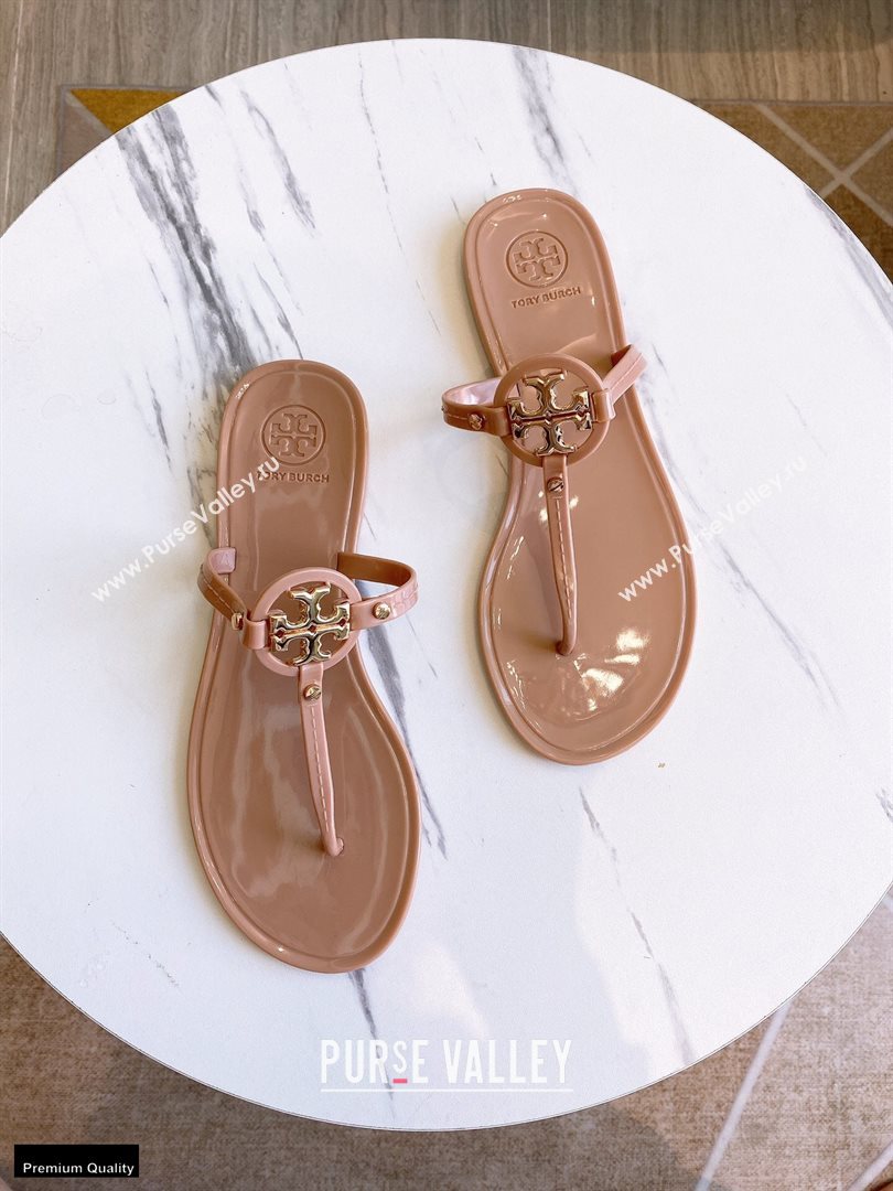 Tory Burch Mini Miller Jelly Thong Sandals Camel 2020 (modeng-20112842)