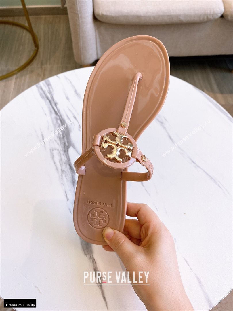 Tory Burch Mini Miller Jelly Thong Sandals Camel 2020 (modeng-20112842)