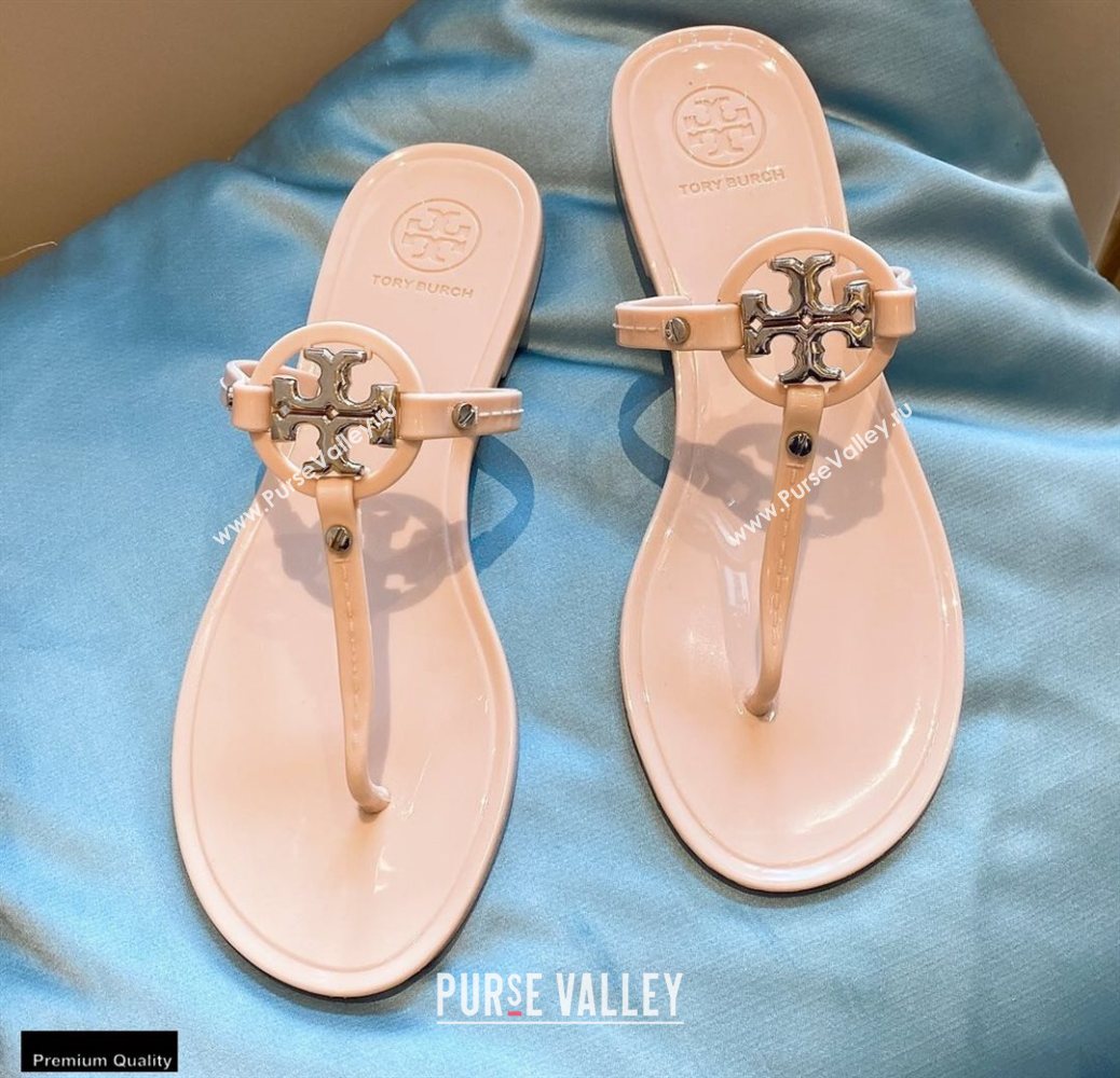Tory Burch Mini Miller Jelly Thong Sandals Nude 2020 (modeng-20112841)