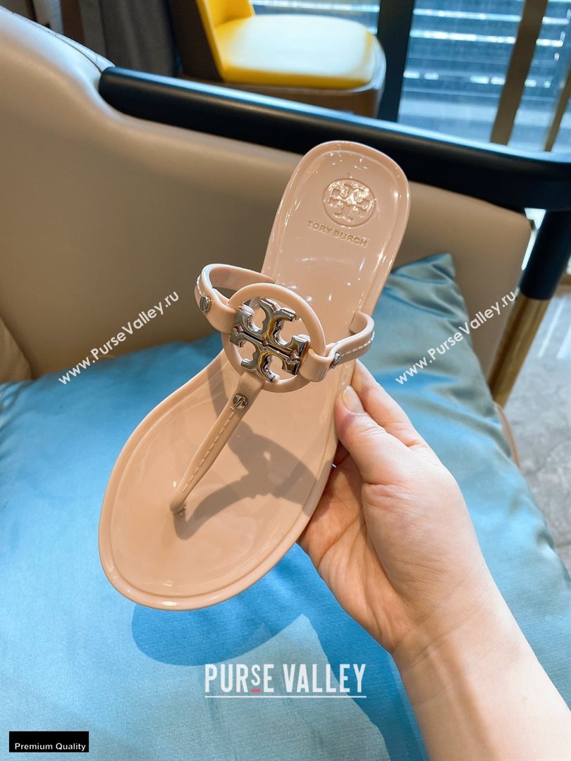 Tory Burch Mini Miller Jelly Thong Sandals Nude 2020 (modeng-20112841)