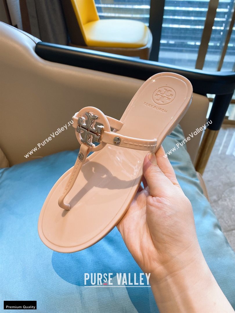Tory Burch Mini Miller Jelly Thong Sandals Nude 2020 (modeng-20112841)