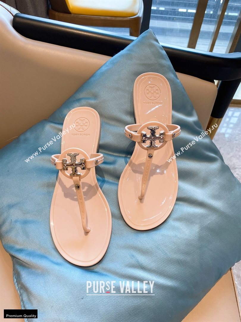 Tory Burch Mini Miller Jelly Thong Sandals Nude 2020 (modeng-20112841)