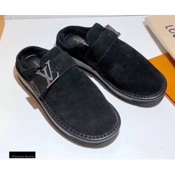 Louis Vuitton Shearling LV Cozy Mules 03 2020 (modeng-20112103)