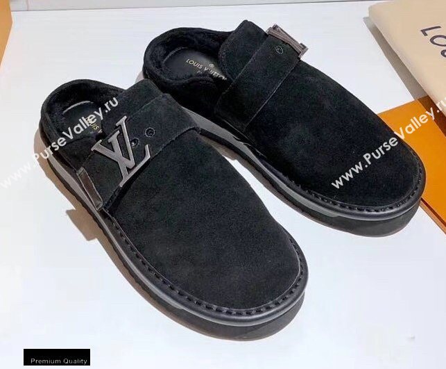 Louis Vuitton Shearling LV Cozy Mules 03 2020 (modeng-20112103)